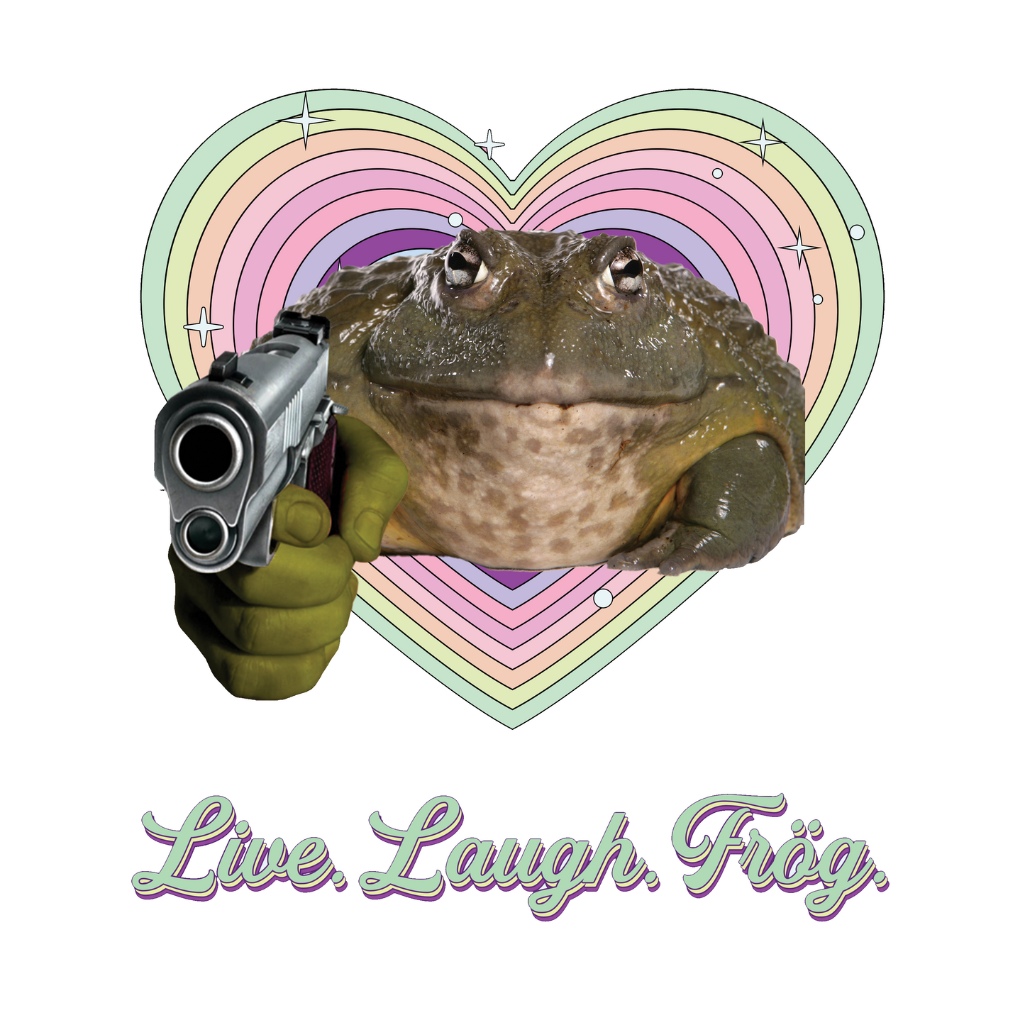 Live. Laugh. Frög. | Heavyweight T-Shirt | Unisex